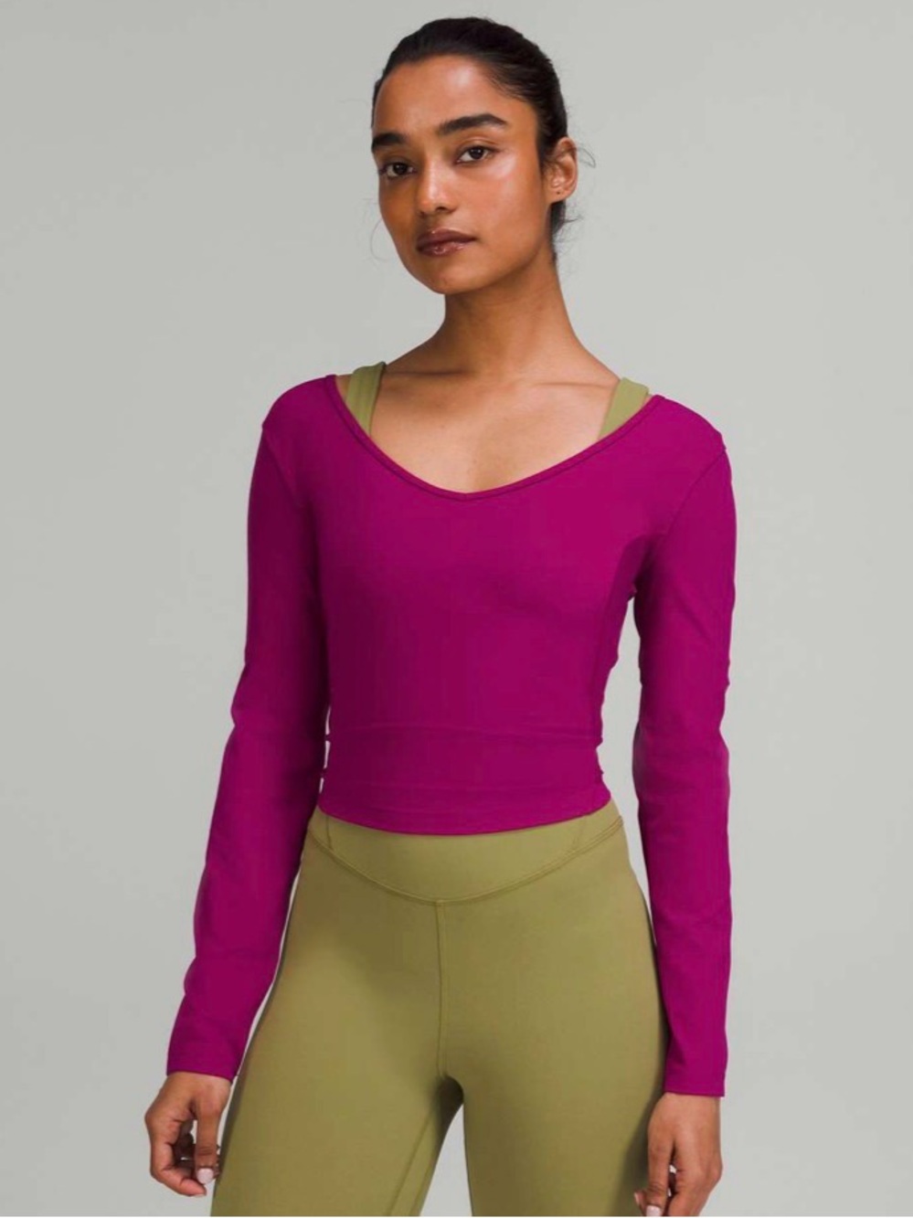 Lululemon Align Long Sleeve Shirt in Magenta Purple